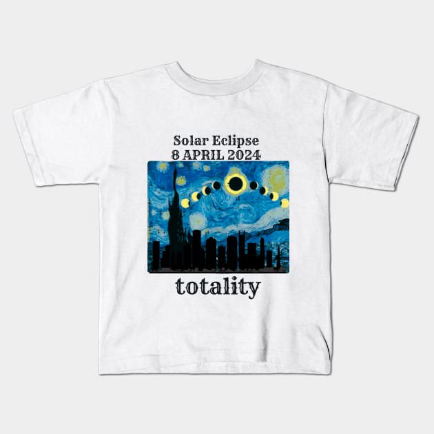 Solar Eclipse TOTALITY Kids T-Shirt by smailyd